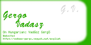 gergo vadasz business card
