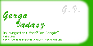 gergo vadasz business card